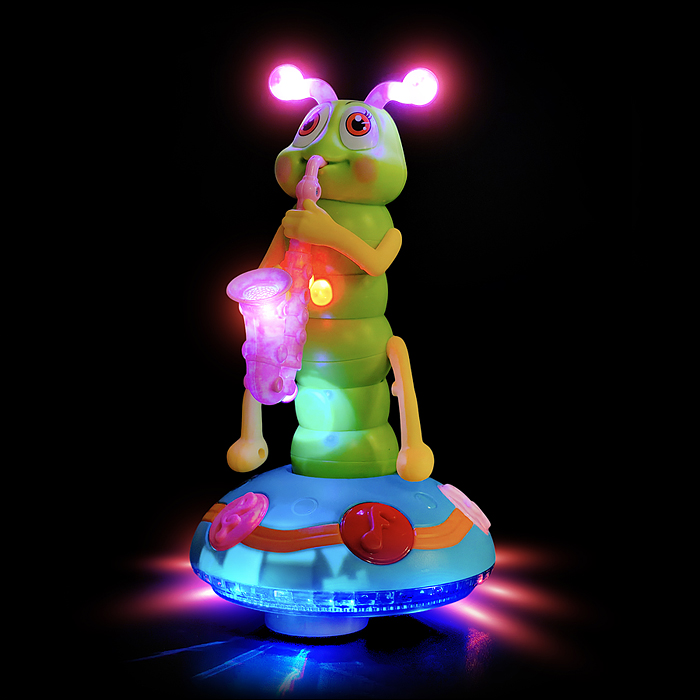 Фото к товару Гусеница YJ-3017 "Музыкант" на батарейках, в коробке Гусеница YJ-3017 "Музыкант" на батарейках, в коробке