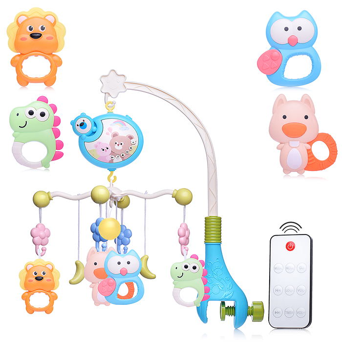 Мобиль на кроватку 368-11 "Зверушки" в коробке