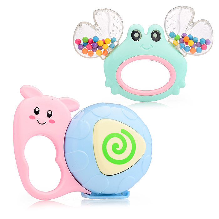 Набор погремушек TG8373A-25 "Улитка и крабик" в пакете Набор погремушек TG8373A-25 "Улитка и крабик" в пакете