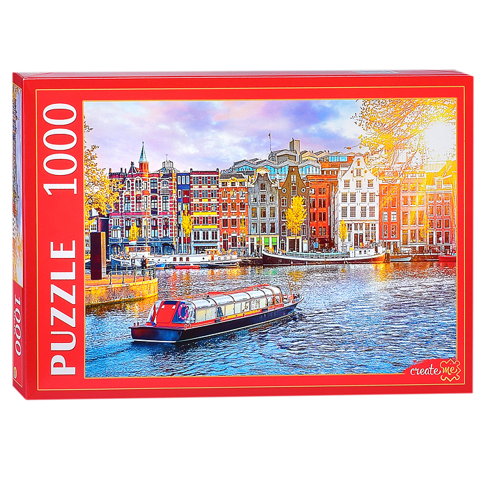 Пазлы 1000 "Нидерланды. Вид на Амстердам"