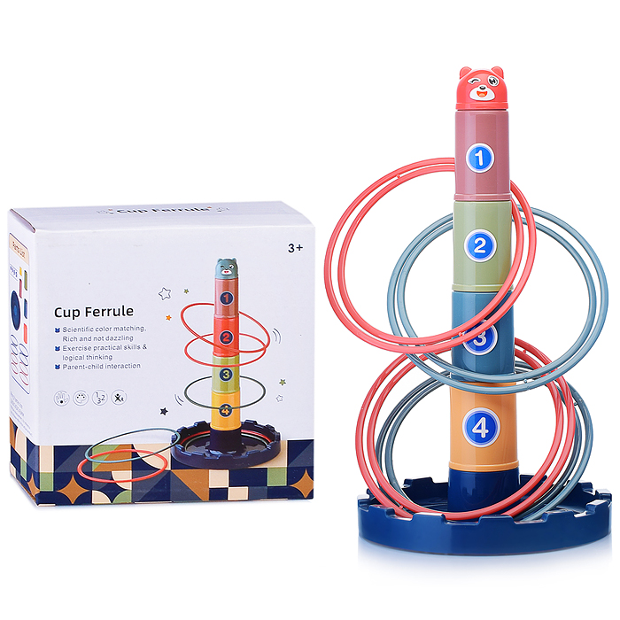 Кольцеброс-пирамидка 203-006 "Мишутка" в коробке Кольцеброс-пирамидка 203-006 "Мишутка" в коробке