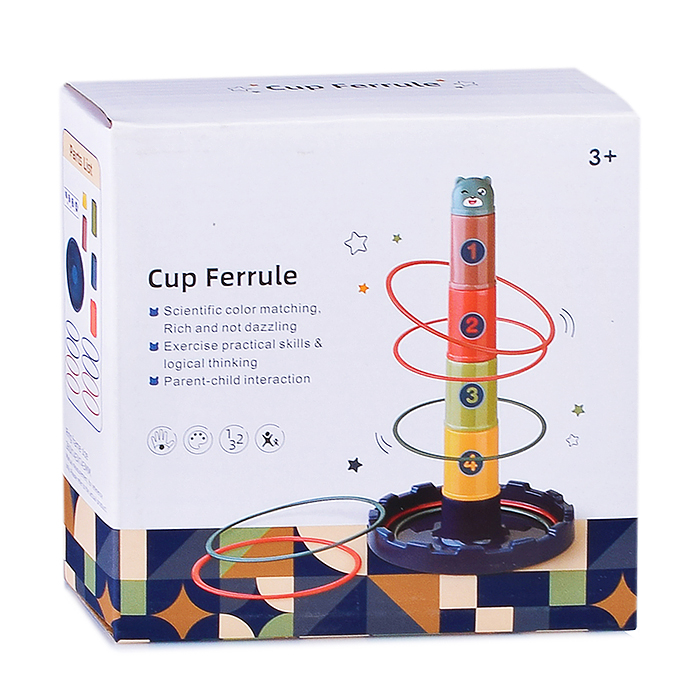 Кольцеброс-пирамидка 203-006 "Мишутка" в коробке