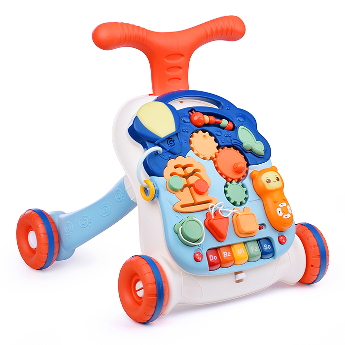 Фото к товару Ходунки N6028B "Играй-шагай" 2 в 1 с игровым центром, в коробке Ходунки N6028B "Играй-шагай" 2 в 1 с игровым центром, в коробке