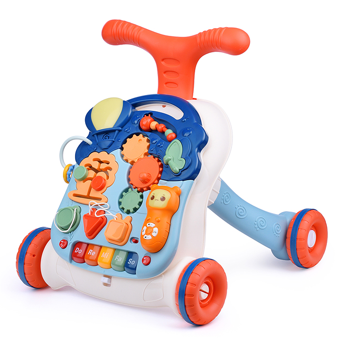 Фото к товару Ходунки N6028B "Играй-шагай" 2 в 1 с игровым центром, в коробке Ходунки N6028B "Играй-шагай" 2 в 1 с игровым центром, в коробке