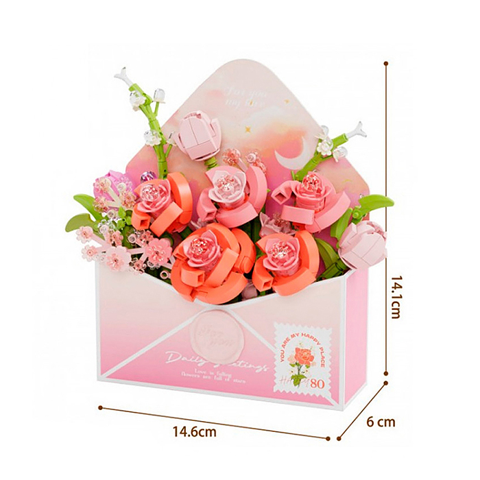 Конструктор 804220 "Цветы в конверте" (599 дет.)