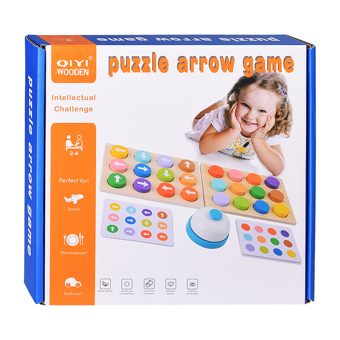 Фото к товару Игра развивающая D1951 "Разноцветные стрелочки" Игра развивающая D1951 "Разноцветные стрелочки"