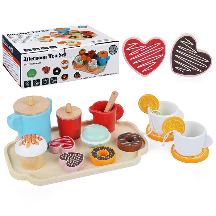 Набор посуды D1595 "Сладкий завтрак с пироженым" в коробке Набор посуды D1595 "Сладкий завтрак с пироженым" в коробке