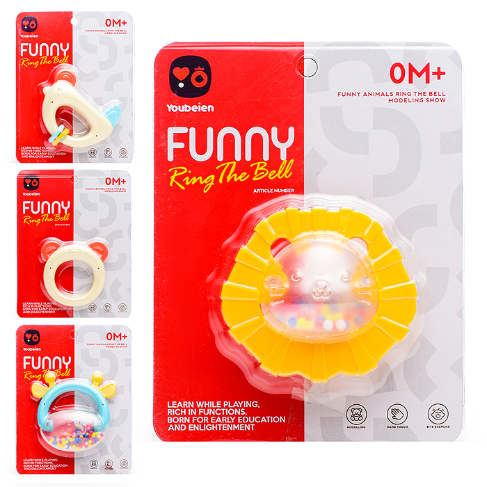 Набор погремушек RT689-18 "Дружная семейка" на листе Набор погремушек RT689-18 "Дружная семейка" на листе