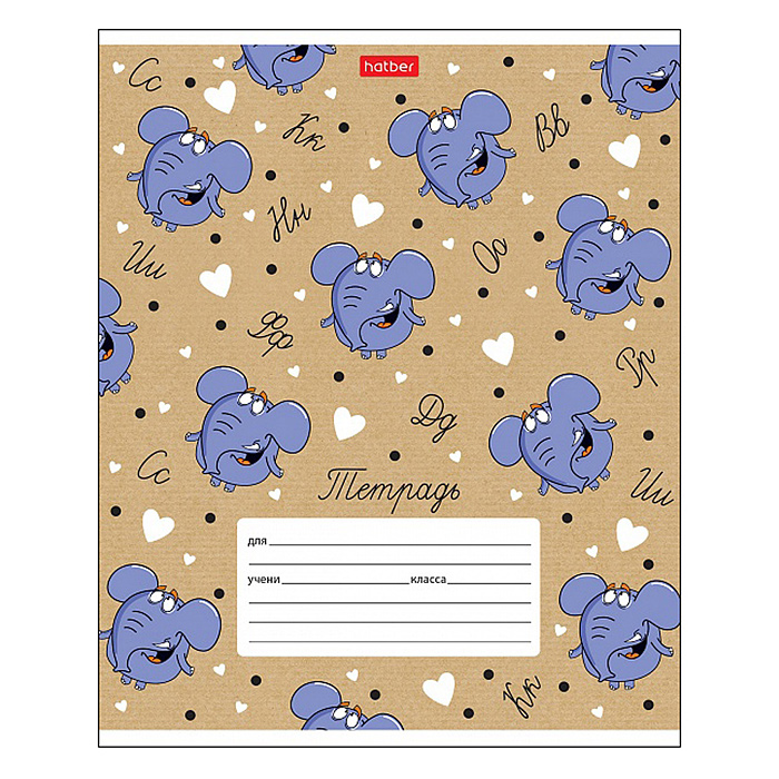 Тетрадь 12л линия "Забавные зверушки" 65г/кв.м 