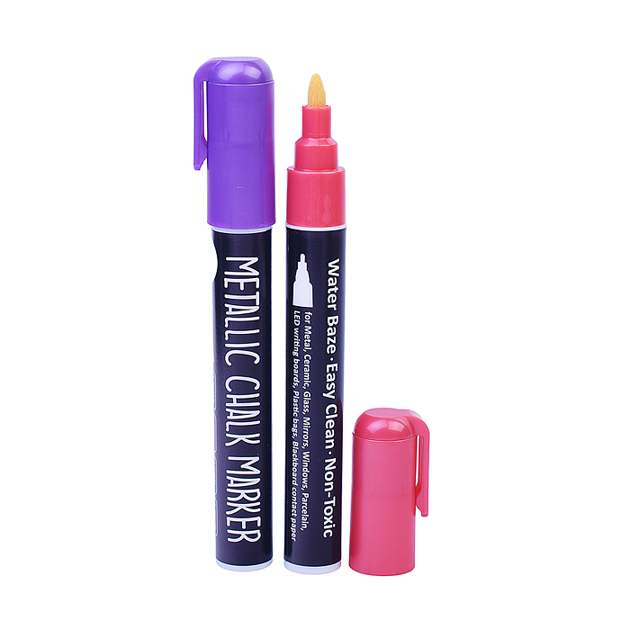 Фото к товару Меловые маркеры (металлический шелк), 8 цв., 3-5 мм толщина письма Меловые маркеры (металлический шелк), 8 цв., 3-5 мм толщина письма