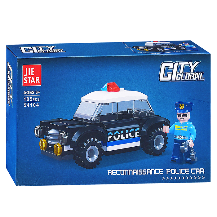 Конструктор 54104 "Полиция" (105 дет.) в коробке Конструктор 54104 "Полиция" (105 дет.) в коробке