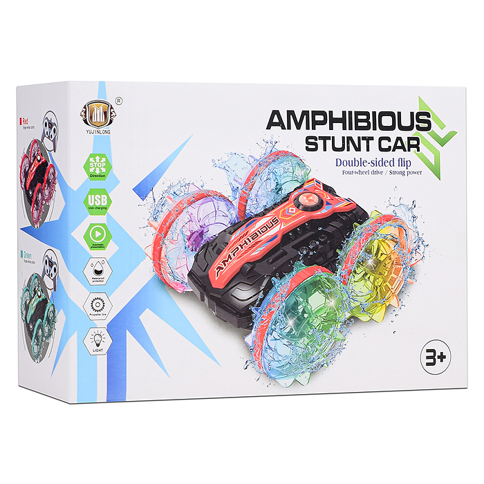 Фото к товару Машина 7723 "Amphibious stunt car-1" на р/у, 27 MHz, в коробке Машина 7723 "Amphibious stunt car-1" на р/у, 27 MHz, в коробке