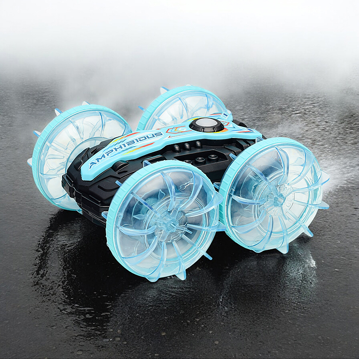 Фото к товару Машина 7723 "Amphibious stunt car-1" на р/у, 27 MHz, в коробке Машина 7723 "Amphibious stunt car-1" на р/у, 27 MHz, в коробке