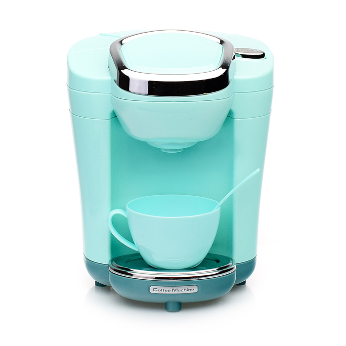 Фото к товару Бытовая техника A1008-4 "Кофемашина" с аксессуарами, бирюзовый , (свет, звук) в коробке Бытовая техника A1008-4 "Кофемашина" с аксессуарами, бирюзовый , (свет, звук) в коробке