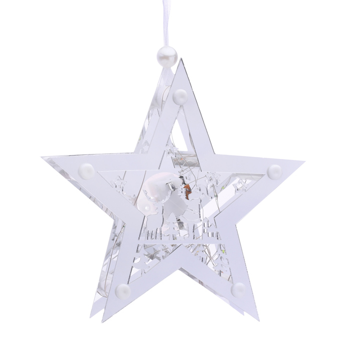 Фото к товару Звезда светящаяся S1811 15*15см, синий Звезда светящаяся S1811 15*15см, синий