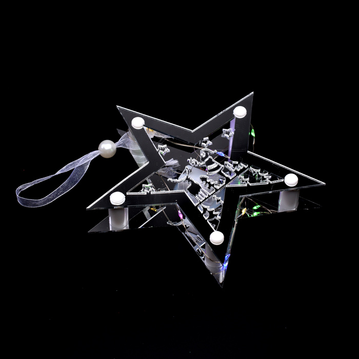 Фото к товару Звезда светящаяся S1811 15*15см, синий Звезда светящаяся S1811 15*15см, синий