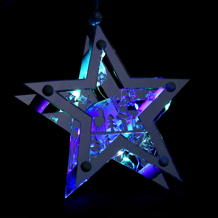 Фото к товару Звезда светящаяся S1811 15*15см, синий Звезда светящаяся S1811 15*15см, синий