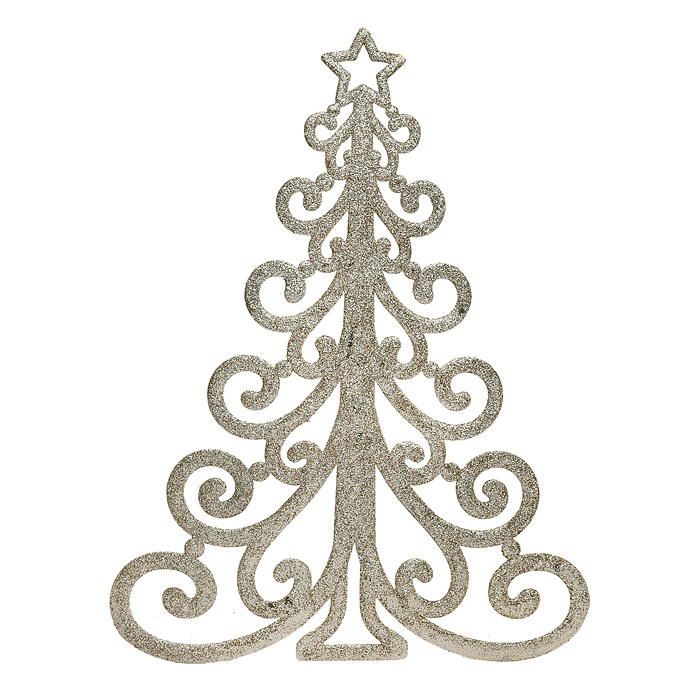 Новогоднее украшение S1872 "Елочка резная" 27см Новогоднее украшение S1872 "Елочка резная" 27см