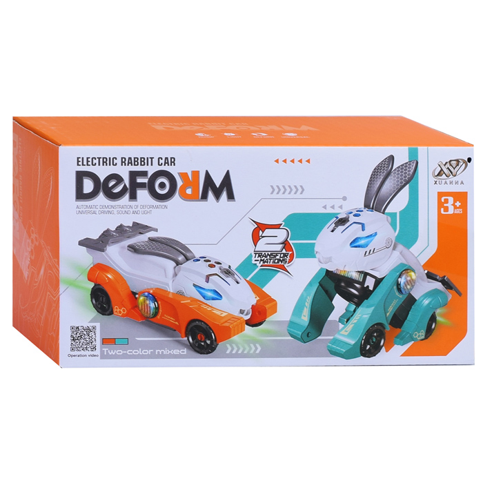 Фото к товару Машина D168-28 трансформирующаяся в кролика, в коробке Машина D168-28 трансформирующаяся в кролика, в коробке