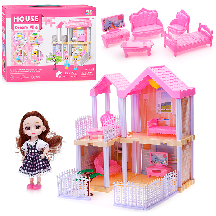 Дом для куклы 666-1E-1 "Dream house-7" в коробке Дом для куклы 666-1E-1 "Dream house-7" в коробке