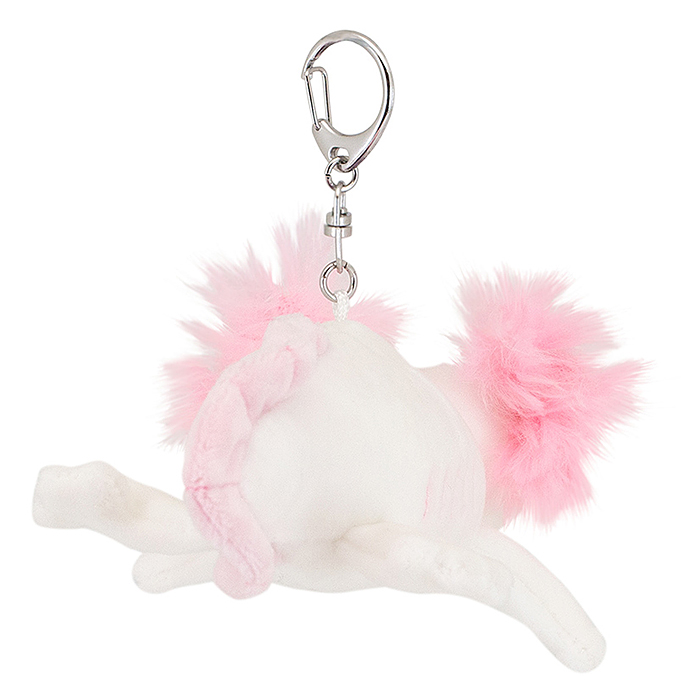 Мягкая игрушка Аксолотль белый 16 с метал. кольцом 