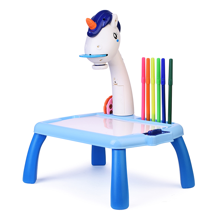 Фото к товару Доска для рисования 2200-6 "Единорожка" с проектором, в коробке Доска для рисования 2200-6 "Единорожка" с проектором, в коробке