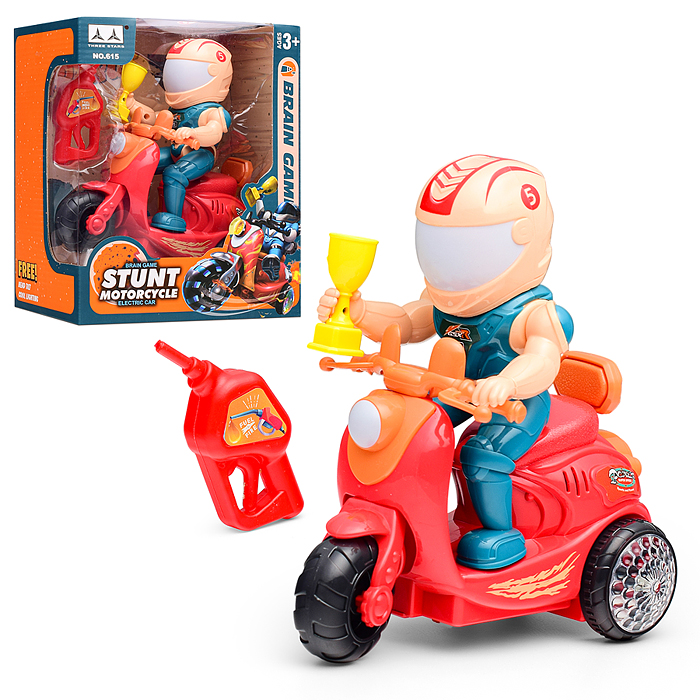 Мотоцикл 615 "Драйвер" на батарейках, в коробке Мотоцикл 615 "Драйвер" на батарейках, в коробке