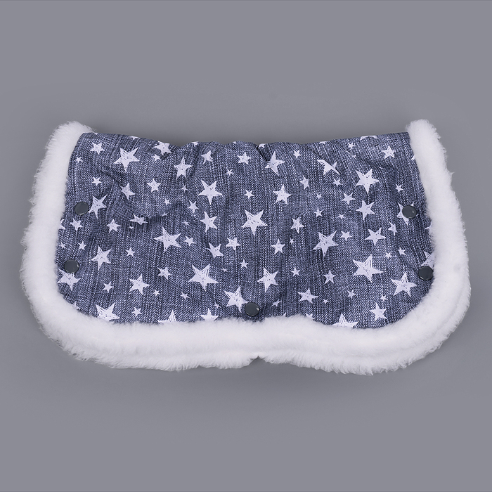 Фото к товару Коляска комбинированная "Наши детки 6" джинс со звездами (серый каркас) Коляска комбинированная "Наши детки 6" джинс со звездами (серый каркас)