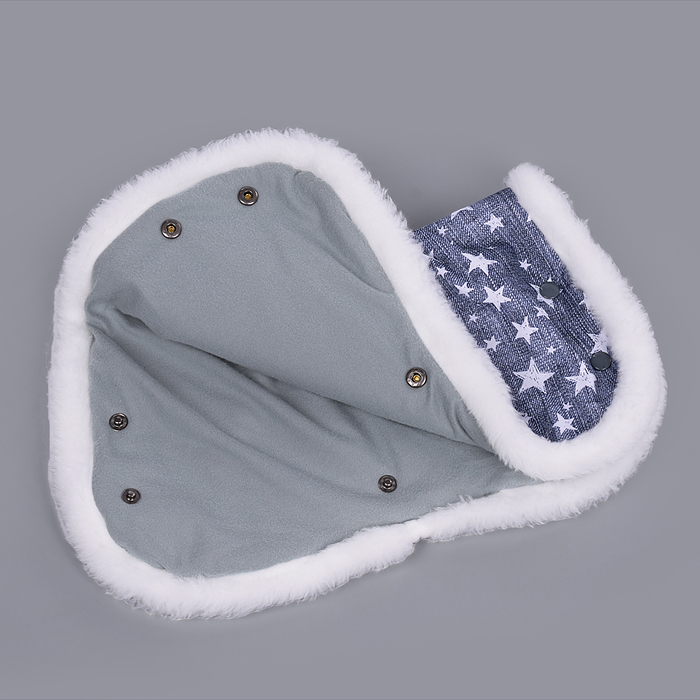 Фото к товару Коляска комбинированная "Наши детки 6" джинс со звездами (серый каркас) Коляска комбинированная "Наши детки 6" джинс со звездами (серый каркас)