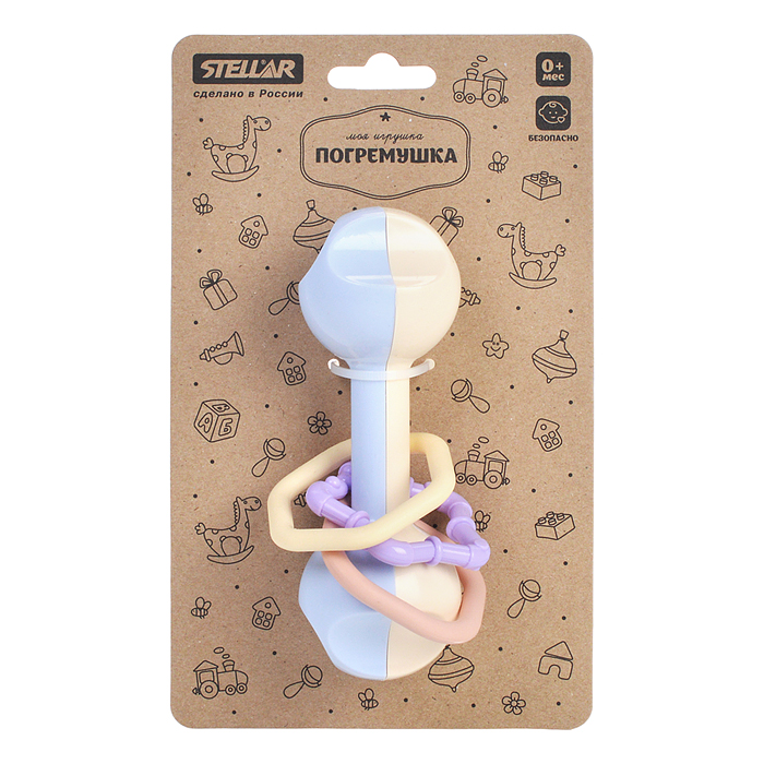 Погремушка "Гантелька». Коллекция "Зефир" Погремушка "Гантелька». Коллекция "Зефир"