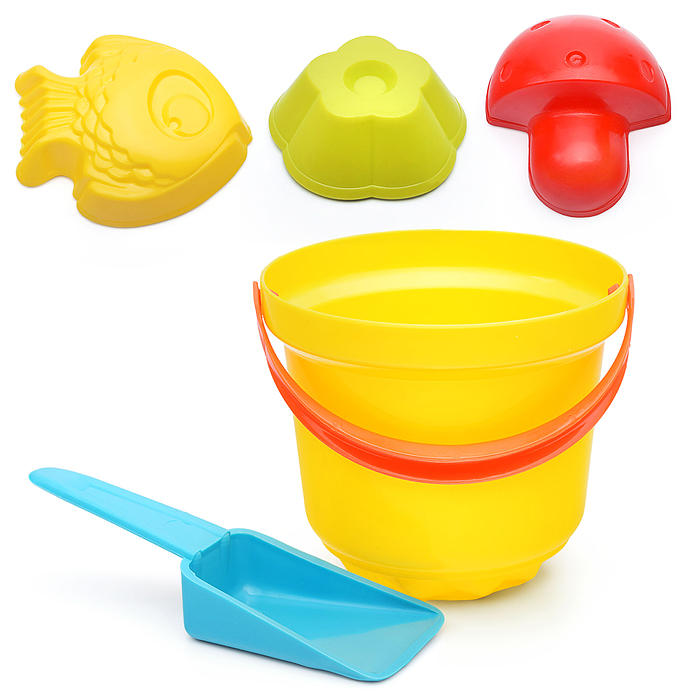Песочный набор "Карапуз" в ведре (в сетке, 6 дет.) Песочный набор "Карапуз" в ведре (в сетке, 6 дет.)