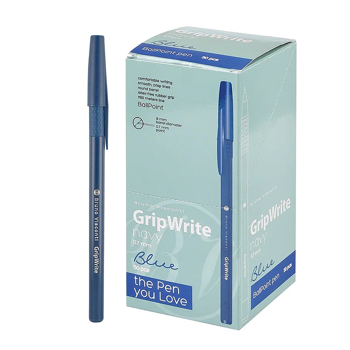 Ручка "GripWrite NAVY" шариковая 0.7 мм, синяя Ручка "GripWrite NAVY" шариковая 0.7 мм, синяя