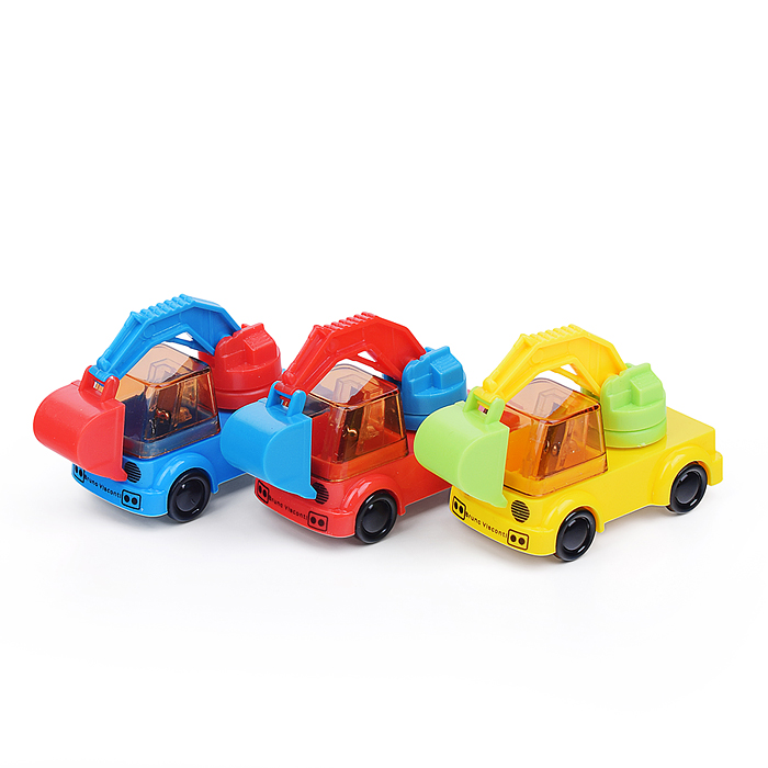 Фото к товару Точилка с контейнером, 1 отверстие "Funsharp. Экскаватор" Точилка с контейнером, 1 отверстие "Funsharp. Экскаватор"