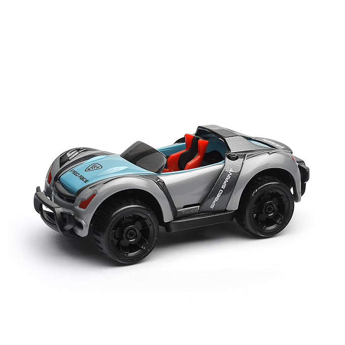 Фото к товару Машинка DIY 13 см, металлическая серого цвета с аксессуарами Машинка DIY 13 см, металлическая серого цвета с аксессуарами