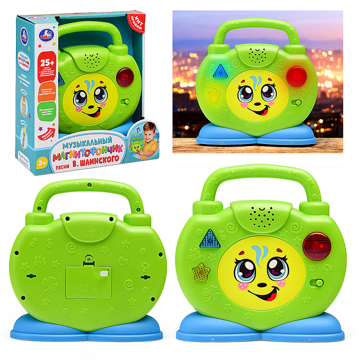 Магнитофончик Шаинский музыка бат., в коробке Магнитофончик Шаинский музыка бат., в коробке