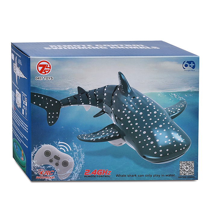 Фото к товару Акула 18004-4 на р/у, 27 MHz в коробке Акула 18004-4 на р/у, 27 MHz в коробке