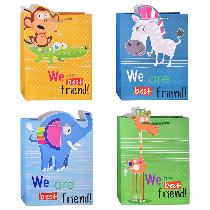 Пакет подарочный 00-3646 "Мы лучшие друзья!" (26*32*12см.) Пакет подарочный 00-3646 "Мы лучшие друзья!" (26*32*12см.)