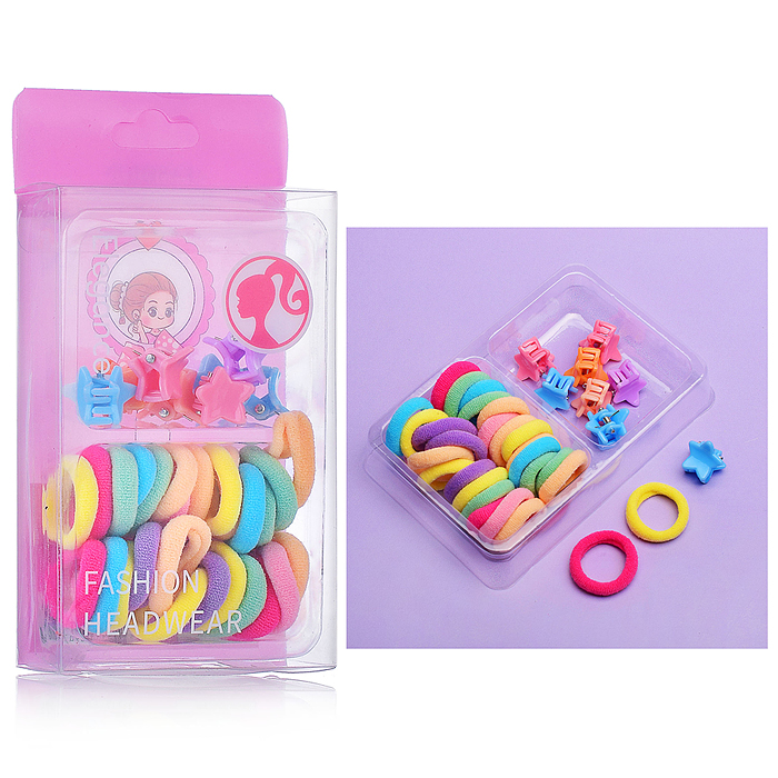 Набор резинок/заколок для волос 00-3869 "Звездочки" 35 предметов