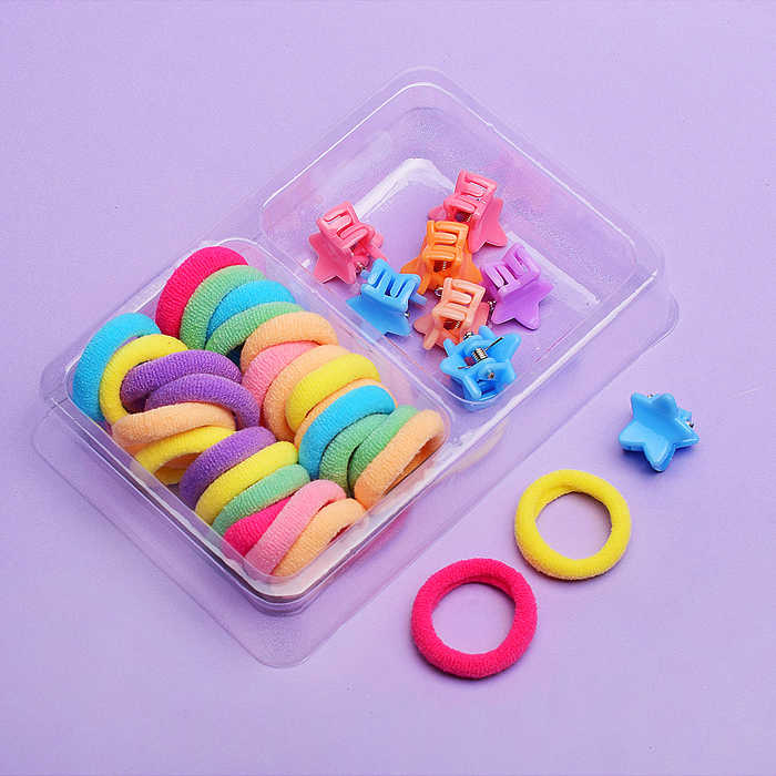 Фото к товару Набор резинок/заколок для волос 00-3869 "Звездочки" 35 предметов Набор резинок/заколок для волос 00-3869 "Звездочки" 35 предметов