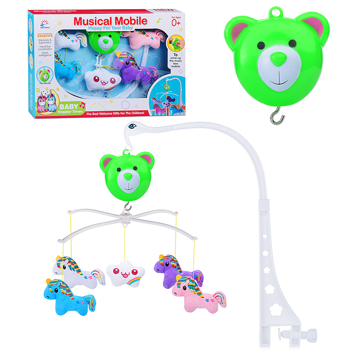 Мобиль 699-1A "Единорожки" на кроватку, в коробке Мобиль 699-1A "Единорожки" на кроватку, в коробке