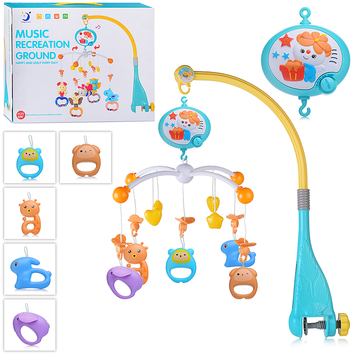 Мобиль HL2020-44 "Чудные животные" музыкальный, на кроватку, в коробке Мобиль HL2020-44 "Чудные животные" музыкальный, на кроватку, в коробке