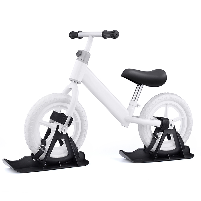 Фото к товару Лыжи для беговела на 12" колеса, цвет черный Лыжи для беговела на 12" колеса, цвет черный