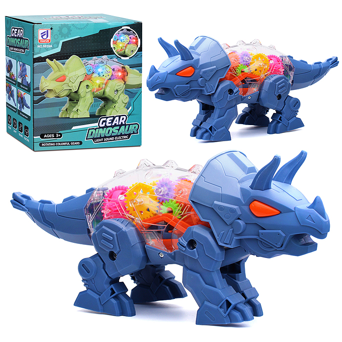 Динозавр 6039A "Шестерёнки" (свет,звук) в коробке Динозавр 6039A "Шестерёнки" (свет,звук) в коробке