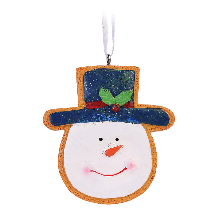 Фото к товару Новогоднее подвесное украшение из полирезины / 8*7,5*1,3см. Новогоднее подвесное украшение из полирезины / 8*7,5*1,3см.