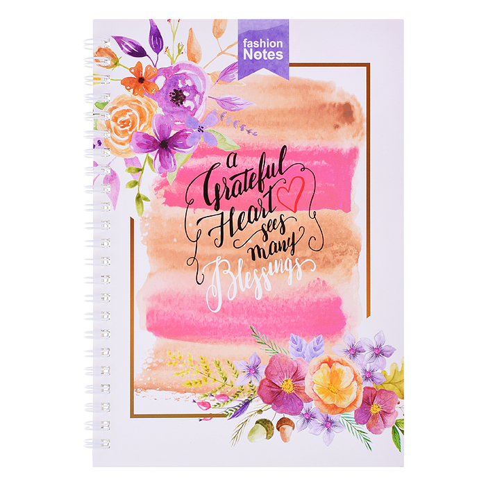 Блокнот 48 л., клетка 15.5х21 см "FLOWERS" картонная обложка Блокнот 48 л., клетка 15.5х21 см "FLOWERS" картонная обложка