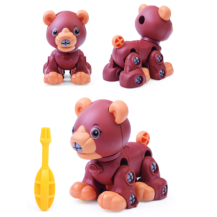 Конструктор 333 "Мишка" с отверткой, в пакете Конструктор 333 "Мишка" с отверткой, в пакете