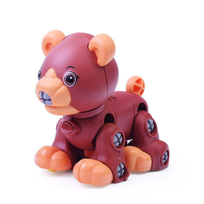 Конструктор 333 "Мишка" с отверткой, в пакете