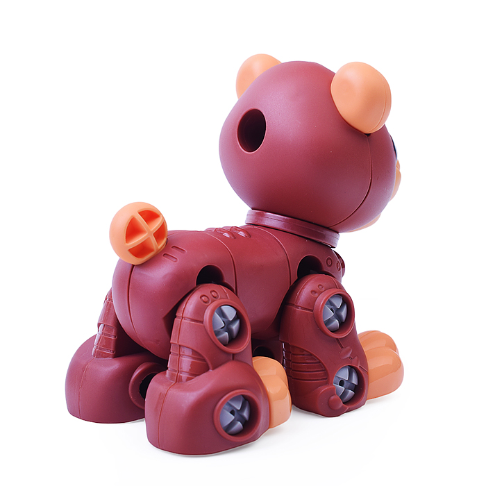 Конструктор 333 "Мишка" с отверткой, в пакете