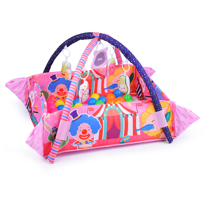 Фото к товару Детский развивающий коврик 668-147 "Цирк" с бортиками и шариками, в коробке Детский развивающий коврик 668-147 "Цирк" с бортиками и шариками, в коробке