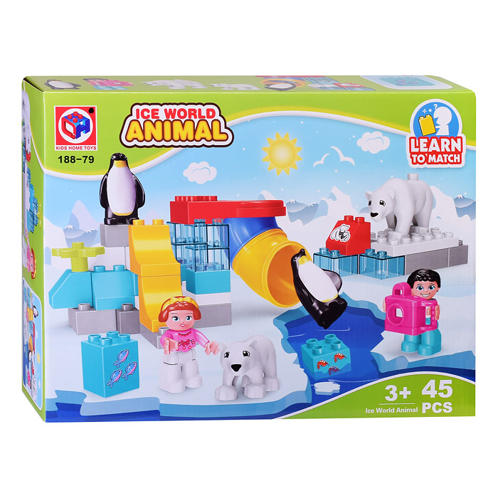 Конструктор 188-79 "Северные жители" (45 дет.) в коробке Конструктор 188-79 "Северные жители" (45 дет.) в коробке